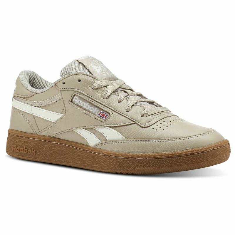 Tenisi Reebok Revenge Plus Indoor Barbati Bej/Albi Romania VM7937IY